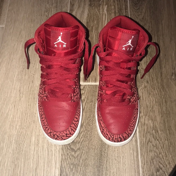Red Air Jordan 1 Retro Elephant - Picture 1 of 7